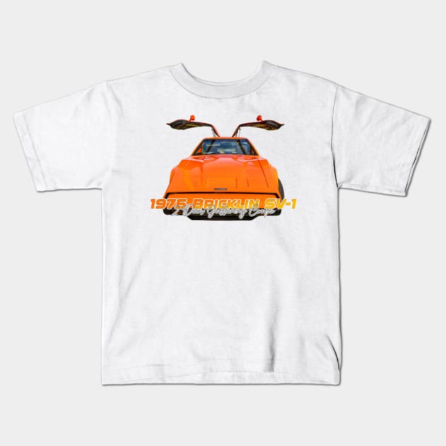 1975 Bricklin SV-1 2 Door Gullwing Coupe Kids T-Shirt by Gestalt Imagery